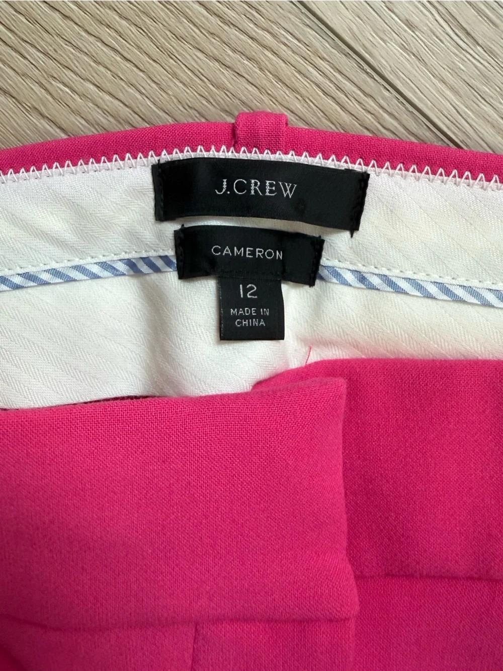J. Crew Fuchsia Skinny Stretch Pants